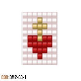 Dije Miyuki Corazón Cruz DM02-63-01