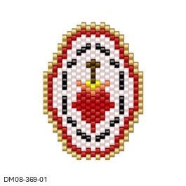 DM08-369-01-1.jpg Dije Miyuki sagrado Corazón Escapulario DM08-369-01