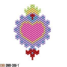 Dije Miyuki Corazón Neón DM08-386-01