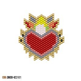 Dije Miyuki Corazón Escapulario DM09-422-01