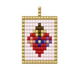 DM4-188-1.jpg Dije Miyuki Sagrado Corazón De Jesús Pc DM04-188-01