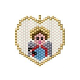 Dije Miyuki Corazón Con Ángel DM07-319-01