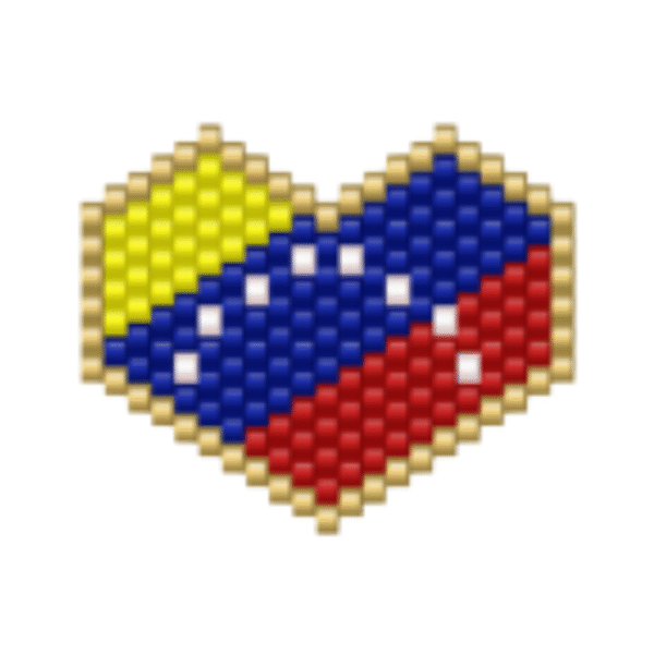 Dije Miyuki Corazón Bandera DM05-201-05