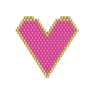 Dije Miyuki Corazón Con Borde DM06-247-02