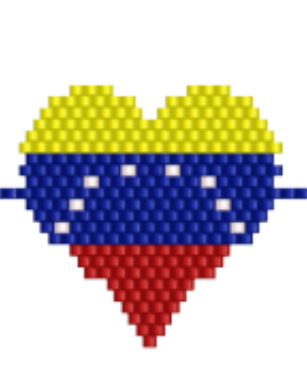 Dije Miyuki Corazón Bandera DM06-280-01