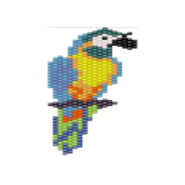 Dije Miyuki Guacamaya Azul DM09-414-01